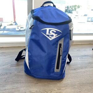 Louisville Slugger Baseball Softball Sports Blue Backpack 15"T 11"W 8"D